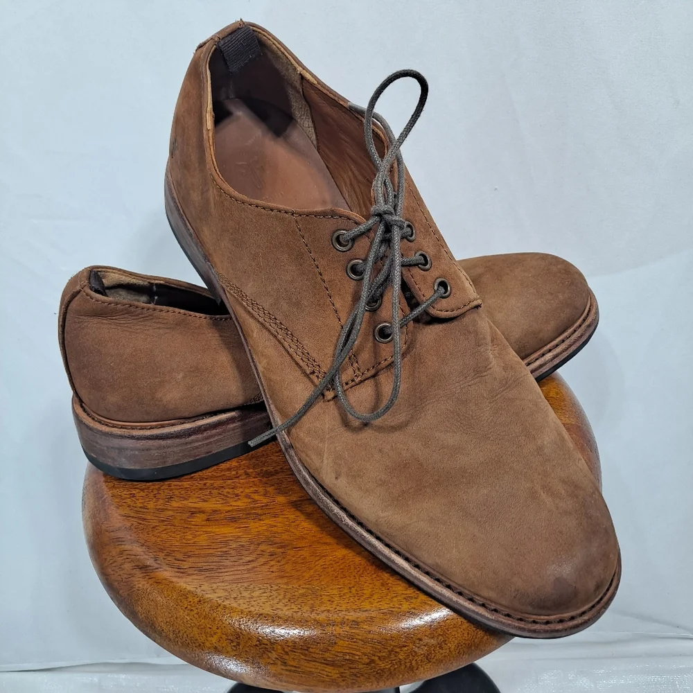 Frye Brown Leather Derby Shoes